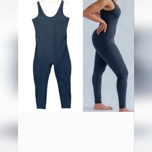 Girlfriend Collective Navy Jumpsuit